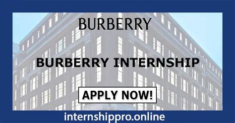 burberry intern|burberry work experience.